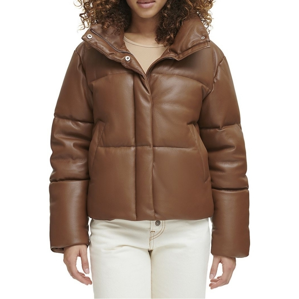 Levi's Caramel Brown Puffer Coat